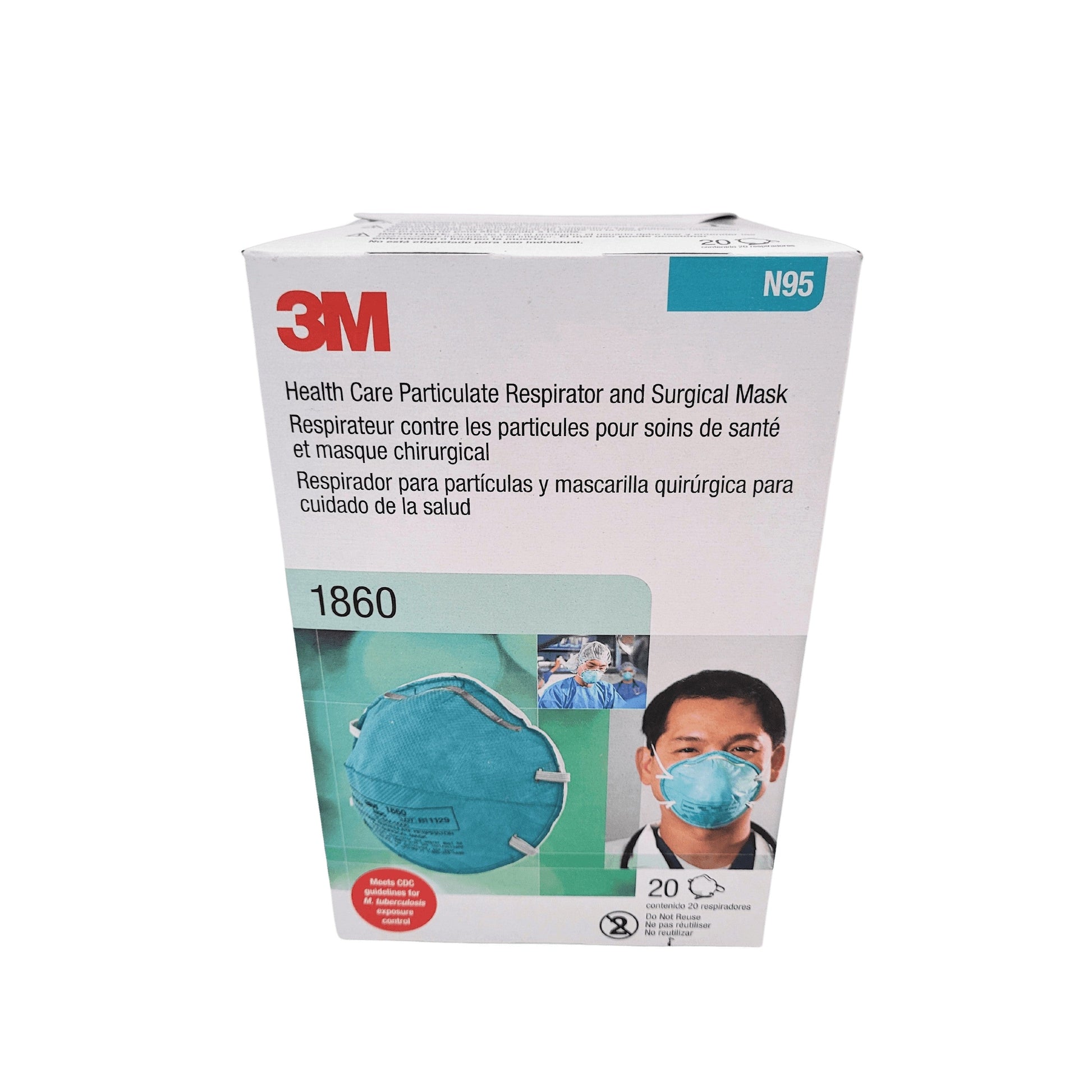 Masque 3M AURA N95 1860 (boîte de 20) - MedSecare
