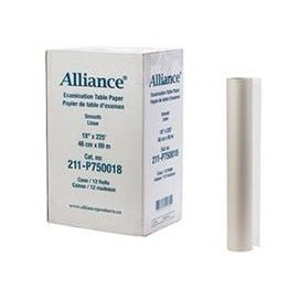 Papier pour table d'examen lisse (caisse de 12 rouleaux) - MedSecare